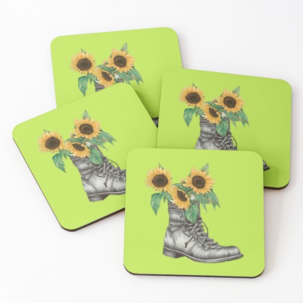Item preview, Sunflowers Growing From Boot designed and sold by TheCatmeow2000.