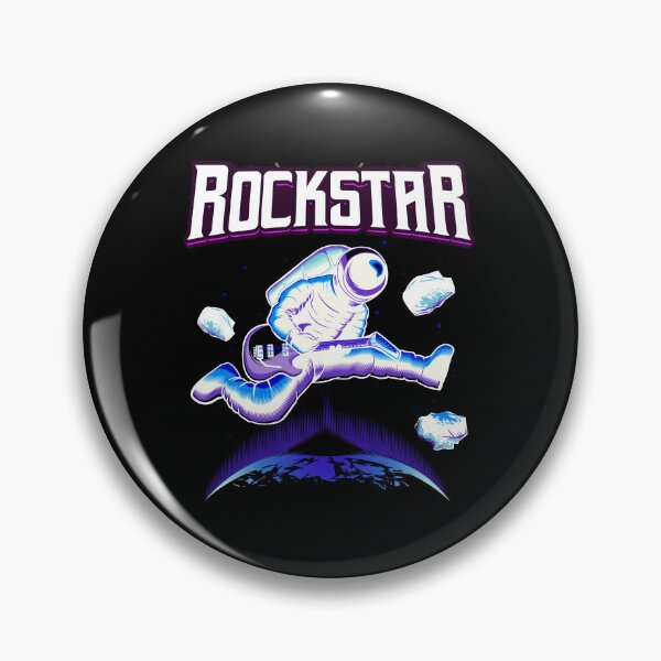 Item preview, Rockstar Astronaut playing guitar in Space designed and sold by BuxomBabe21.