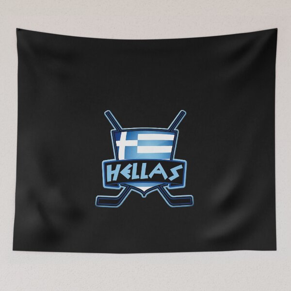 Item preview, Greece Ice Hockey Flag Logo, Hellas Classic T-Shirt designed and sold by MelaniePerrenot.