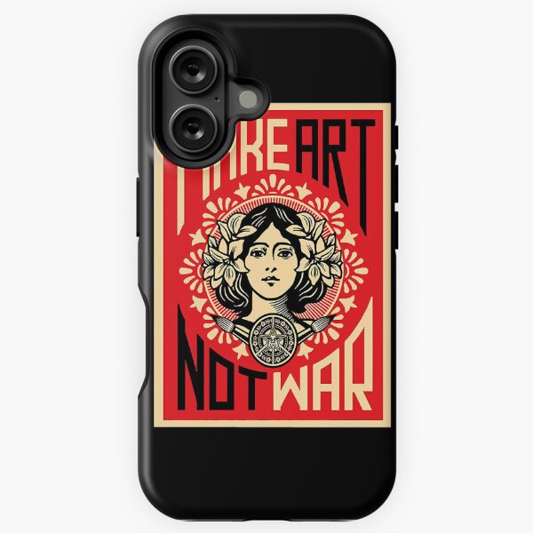 Vista previa del artículo con la obra «superventas hacer arte no diseño de guerra», diseñado y vendido por ShawneHasty01.