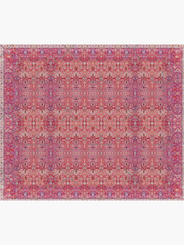 N28 - Anthropologie Traditional Moroccan Style Pink Texture Yoga Mat by  Arteresting Official