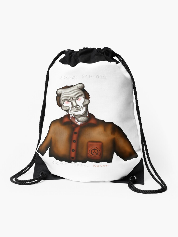 Scp 035 Drawstring Bags for Sale