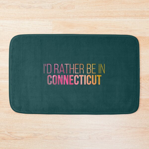 Item preview, I_d Rather Be In Connecticut in Watercolor   designed and sold by minusfives.