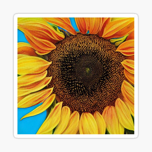 Single Sunflower Sticker