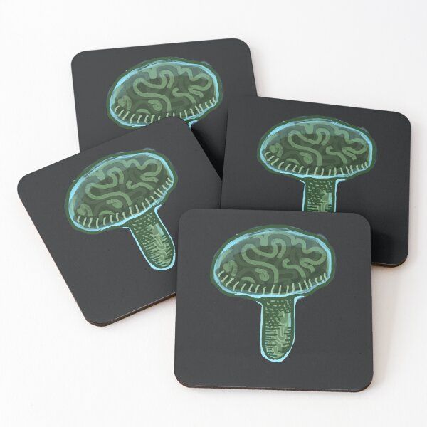 Item preview, Green and  Cyan Mushroom designed and sold by dialon25.