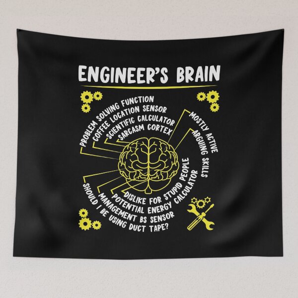 Item preview, Engineer's Brain: Funny Auto Engineering Mechanical Engineer Gift designed and sold by Adexyl.
