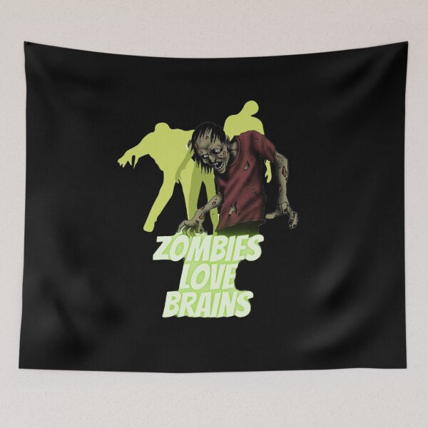 Item preview, Zombies love brains  designed and sold by Sarah Cool.