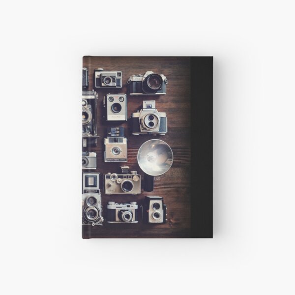 vintage cameras 35mm Hardcover Journal