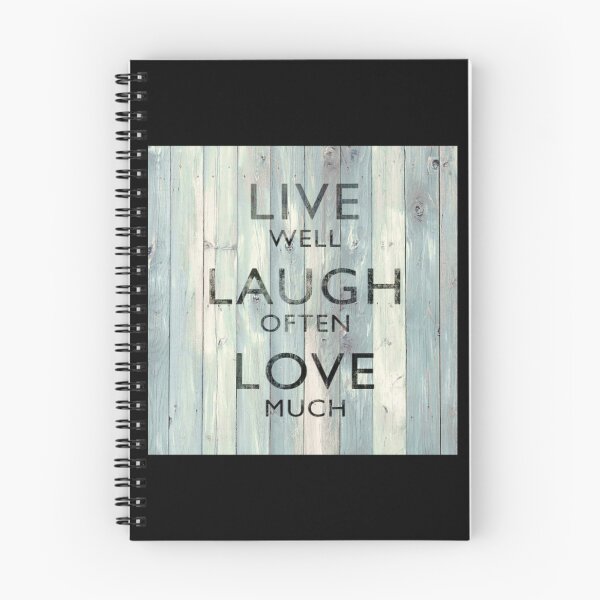 Item preview, Live Well Laugh Often Love Much On Wood   designed and sold by minusfives.
