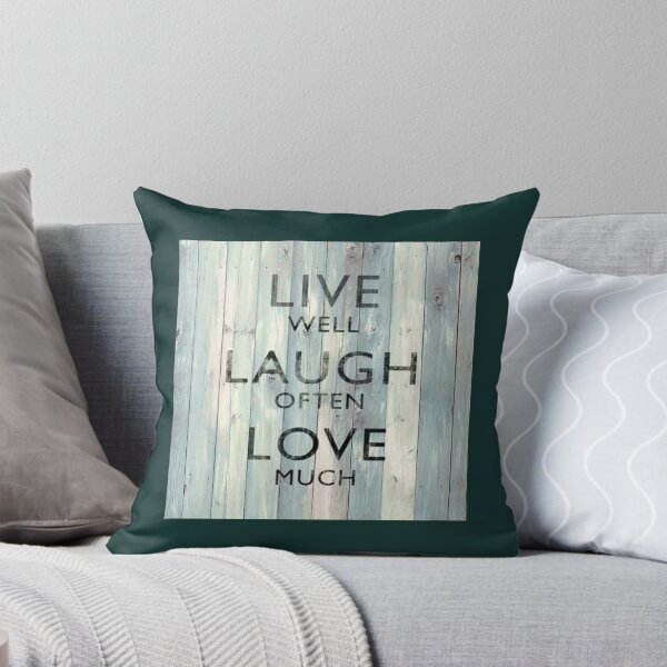 Item preview, Live Well Laugh Often Love Much On Wood   designed and sold by minusfives.