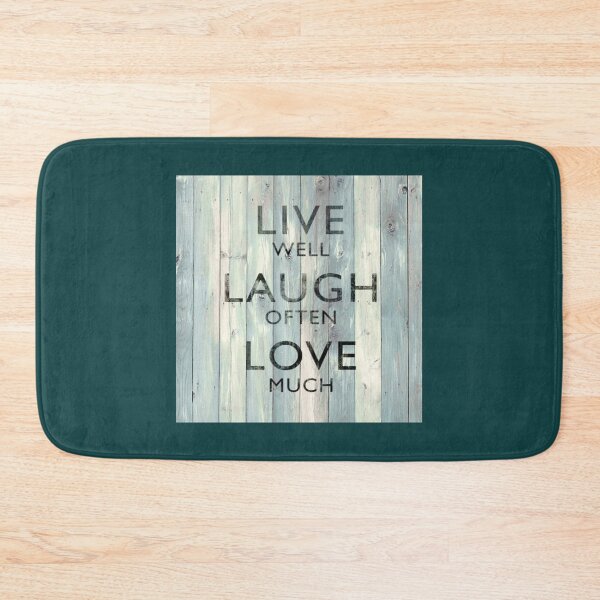 Item preview, Live Well Laugh Often Love Much On Wood   designed and sold by minusfives.