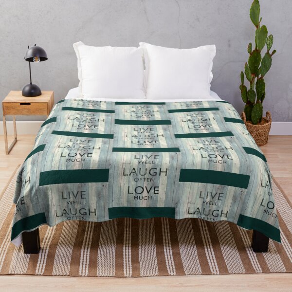 Item preview, Live Well Laugh Often Love Much On Wood   designed and sold by minusfives.
