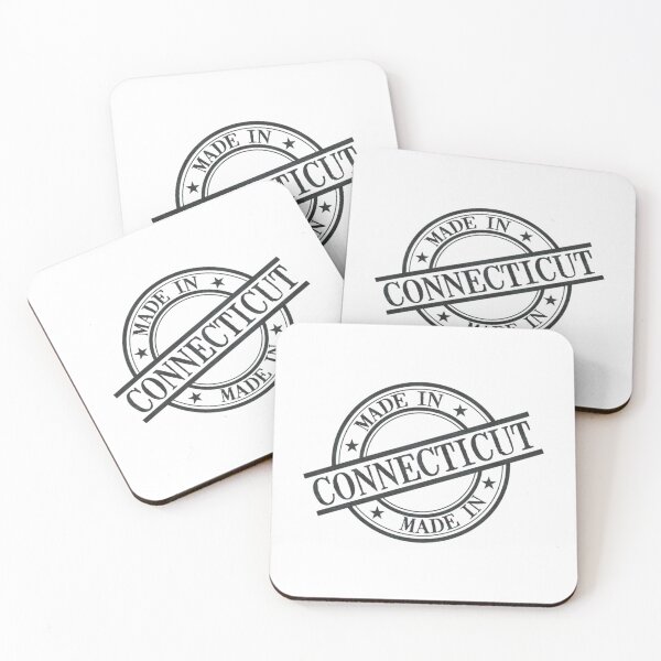 Item preview, Made In Connecticut Stamp Style Logo Symbol Black   designed and sold by minusfives.