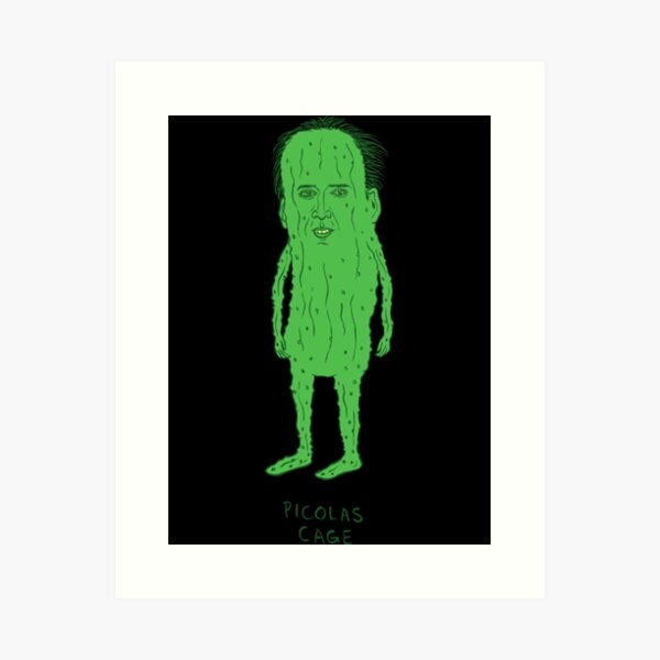 Picolas Cage Art Print