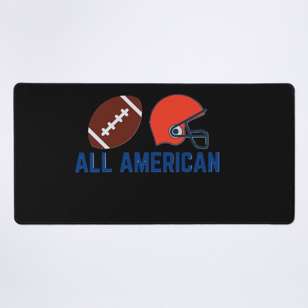 Aperçu de l'œuvre CW All American - Ballon de football avec casque créée et vendue par DavidLansford01.