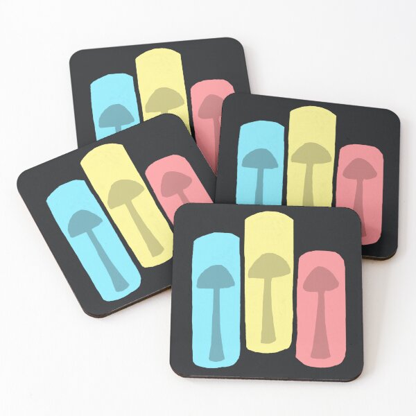 Item preview, Primary Color Mushrooms designed and sold by dialon25.