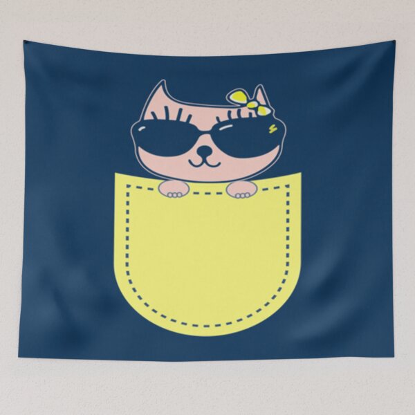 Item preview, Cat in Pocket T Shirt for Women, Men, Boys, Girl Funny Gift    designed and sold by reginiamaxwell.