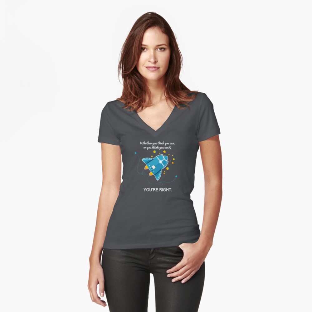 Item preview, Fitted V-Neck T-Shirt designed and sold by zubiaqureshi.