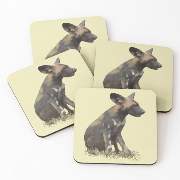 Item preview, Wild Dog Drawing - African Wild Dog - Dog in Kenya / Africa designed and sold by TShirtsundMehr.