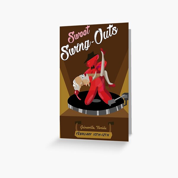Sweet Swing Out's Greeting Card