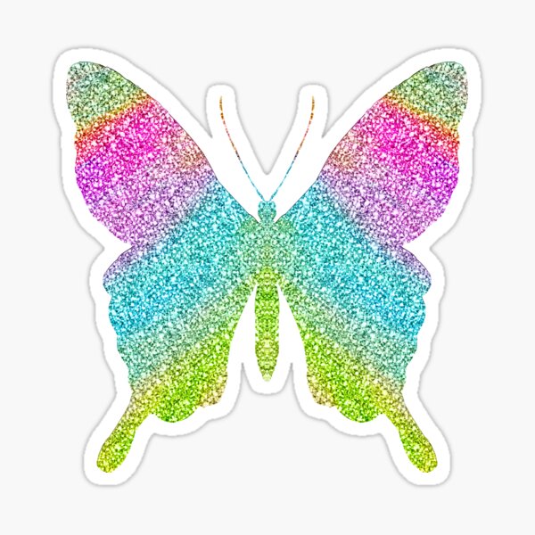milits kopi ankomme Rainbow Glitter Sparkle Butterfly" Sticker for Sale by jwyly12 | Redbubble