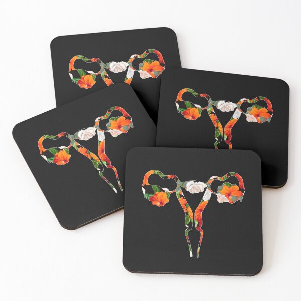 Item preview, Floral Uterus Ovary  designed and sold by Bragamontes.