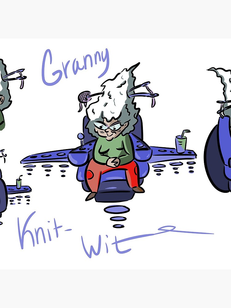 Granny Knit Wit by SarahJoNettuno