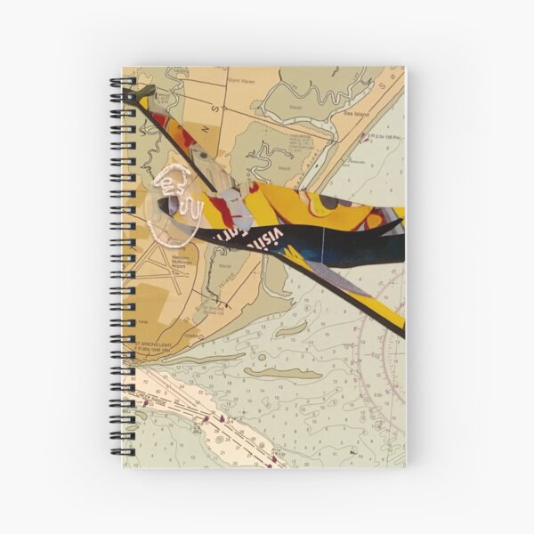 Travel by Map Spiral Notebook