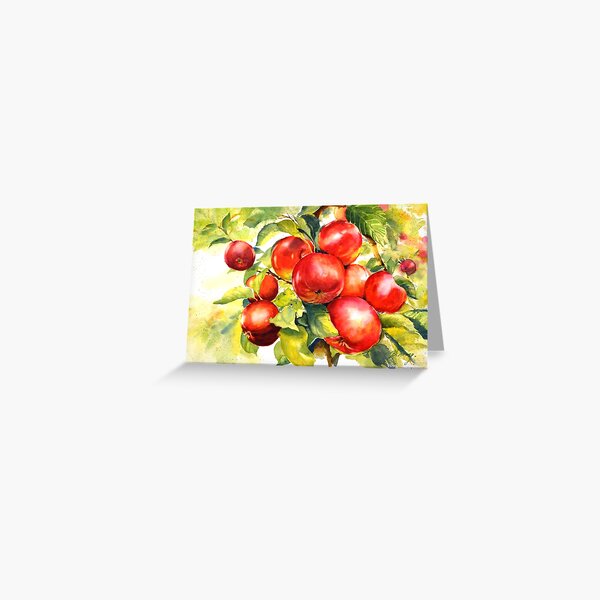 Red abundance Greeting Card
