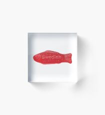 Swedish Fish Acrylic Block