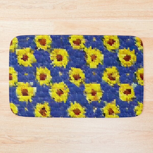 Item preview, Pixeled Sunflowered Blue designed and sold by mwebba2005.