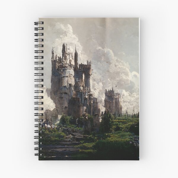 Item preview, Cloudy Castles - Epic Castle Fantasy Art designed and sold by KRXStudios.
