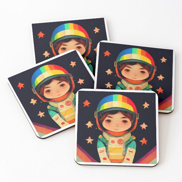 Item preview, Little Rainbow Astronaut Sticker Art designed and sold by Kyle Morgan.