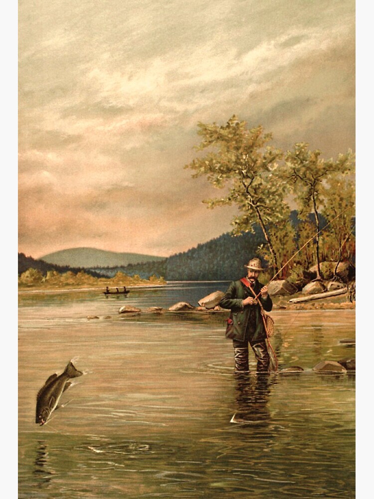 Fly Fishing on the Lake: Capturing Serenity in Watercolor