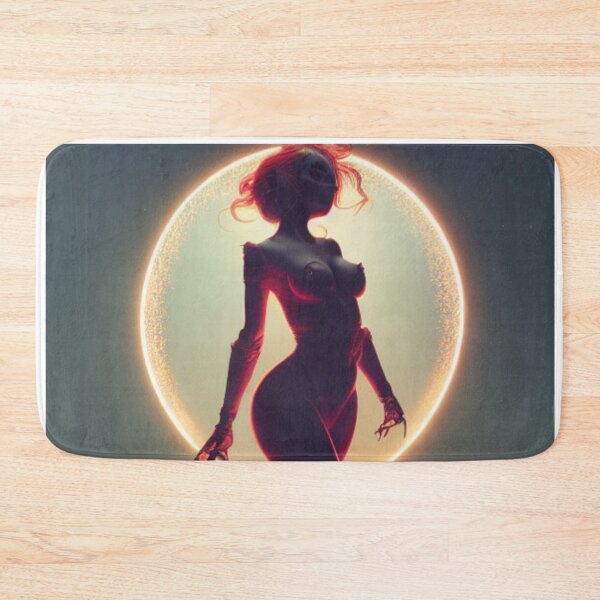 Item preview, Sexy Red Dragon Lady Lizard Art designed and sold by theniteflix.