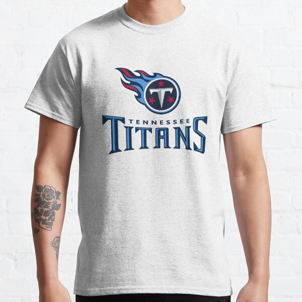 Tennessee Titans TITAN UP Slogan word logo on colored blue background  MAGNET