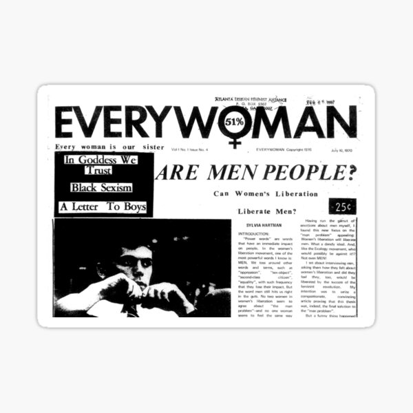 Are Men People (In Goddess We Trust) Sticker