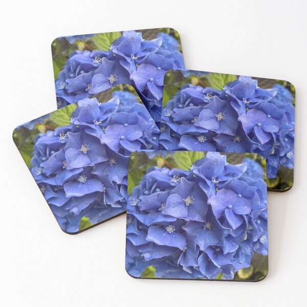 Item preview, Raindrops on Blue Hydrangea Flowers designed and sold by Sinemathk.
