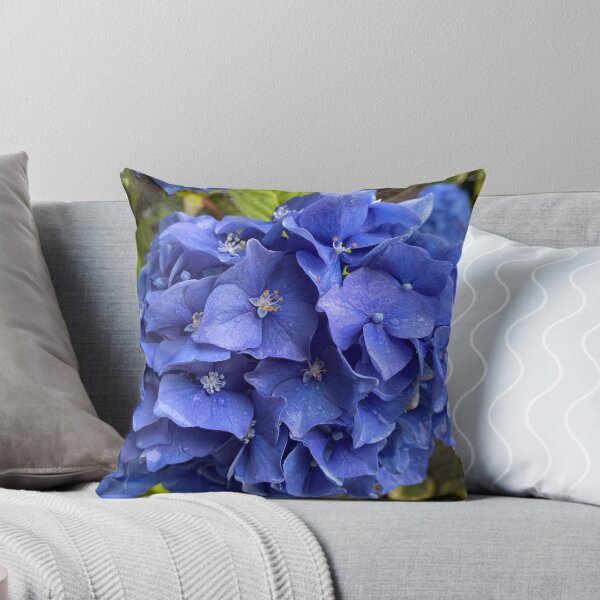 Item preview, Raindrops on Blue Hydrangea Flowers designed and sold by Sinemathk.