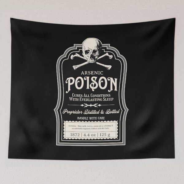 Item preview, Vintage Victorian Poison Apothecary Arsenic Label Gothic  designed and sold by PUFFYP.