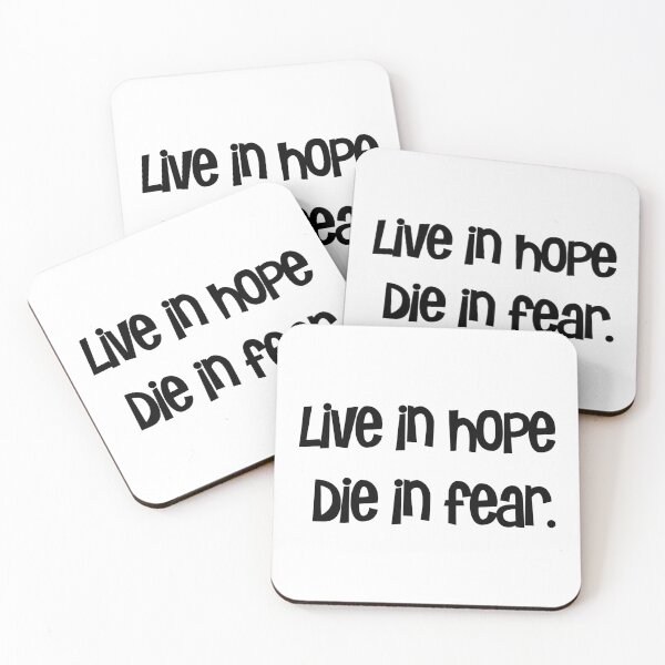 Item preview, Live in hope die in fear designed and sold by urbanbuzzz.