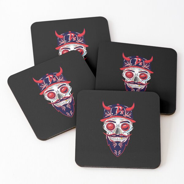 Item preview, AFL Melbourne Demons Sugar Skull designed and sold by TonyMciver.