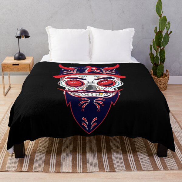 Item preview, AFL Melbourne Demons Sugar Skull designed and sold by TonyMciver.