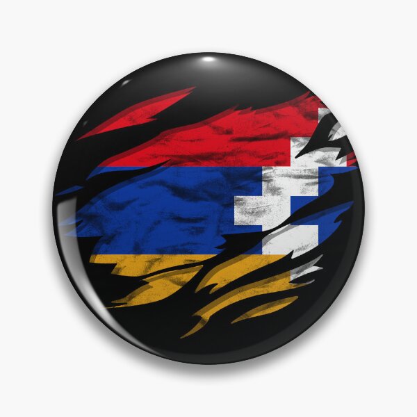 Item preview, Ripped Rip Open Republic of Artsakh Flag Palm designed and sold by rafaeltto.