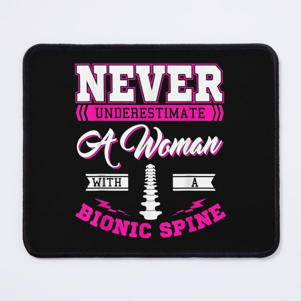 Item preview, Teacher Fun Never Underestimate A Woman With A Bionic Spine designed and sold by Jackwidforss.