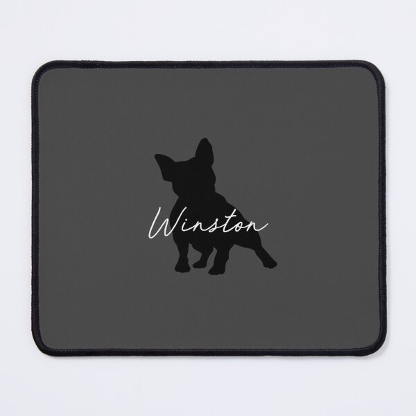 Item preview, Winston Frenchie - Personalised Name Dog Food Mat  designed and sold by Cmdesign-s.