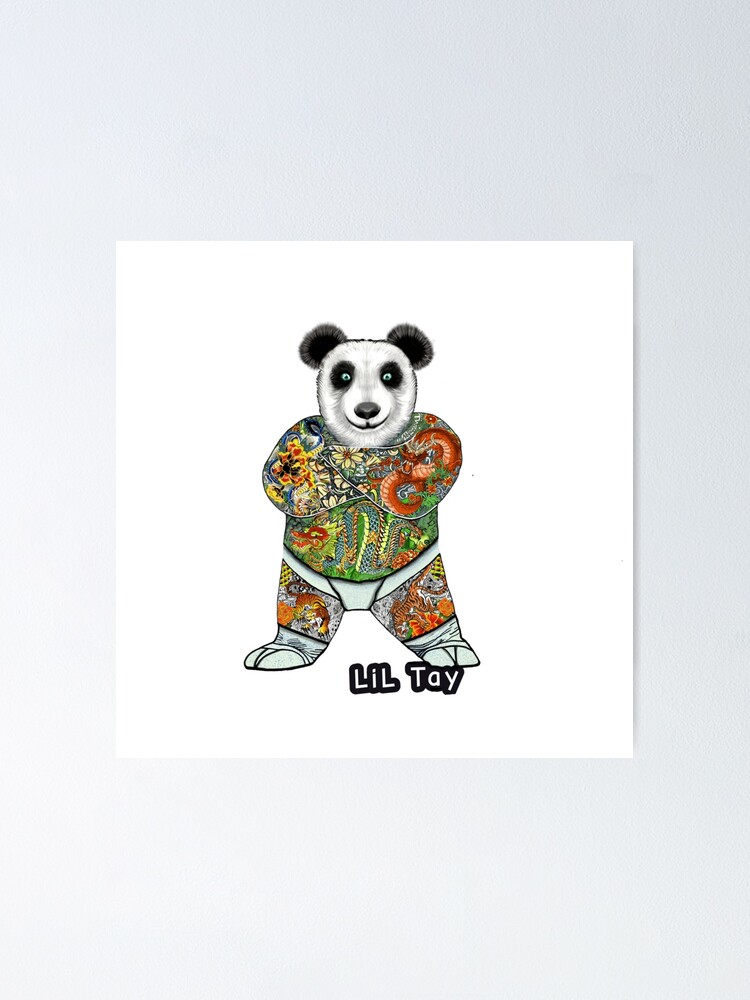 Póster «LiL Tay te trae el Sumo Tattoo Panda Bear, una gran obra de arte  personalizada para ropa y decoración del hogar, que solo se vende aquí en mi  tienda» de liltay-shop |