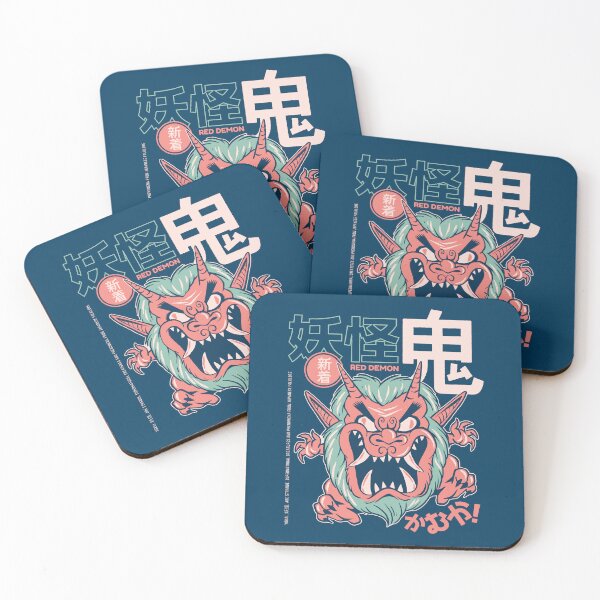 Item preview, Oni Japanese yokai " Red Demon" designed and sold by bennetthuskers.