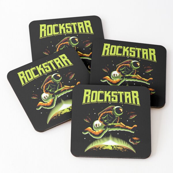 Item preview, Rockstar Astronaut playing guitar in Space designed and sold by BuxomBabe21.