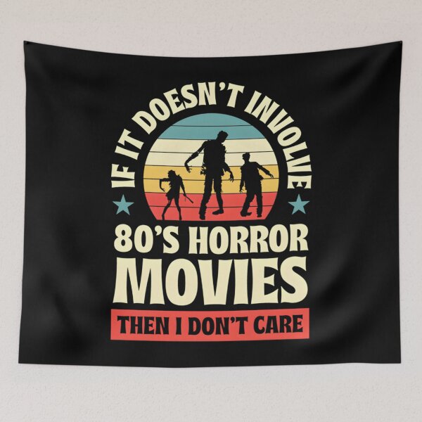 Item preview, If It Doesn_t Involve 80s Horror Movies Then I Don_t Care Zombie Funny Vintage Horror Movie Hallowee designed and sold by olsxaricmin.